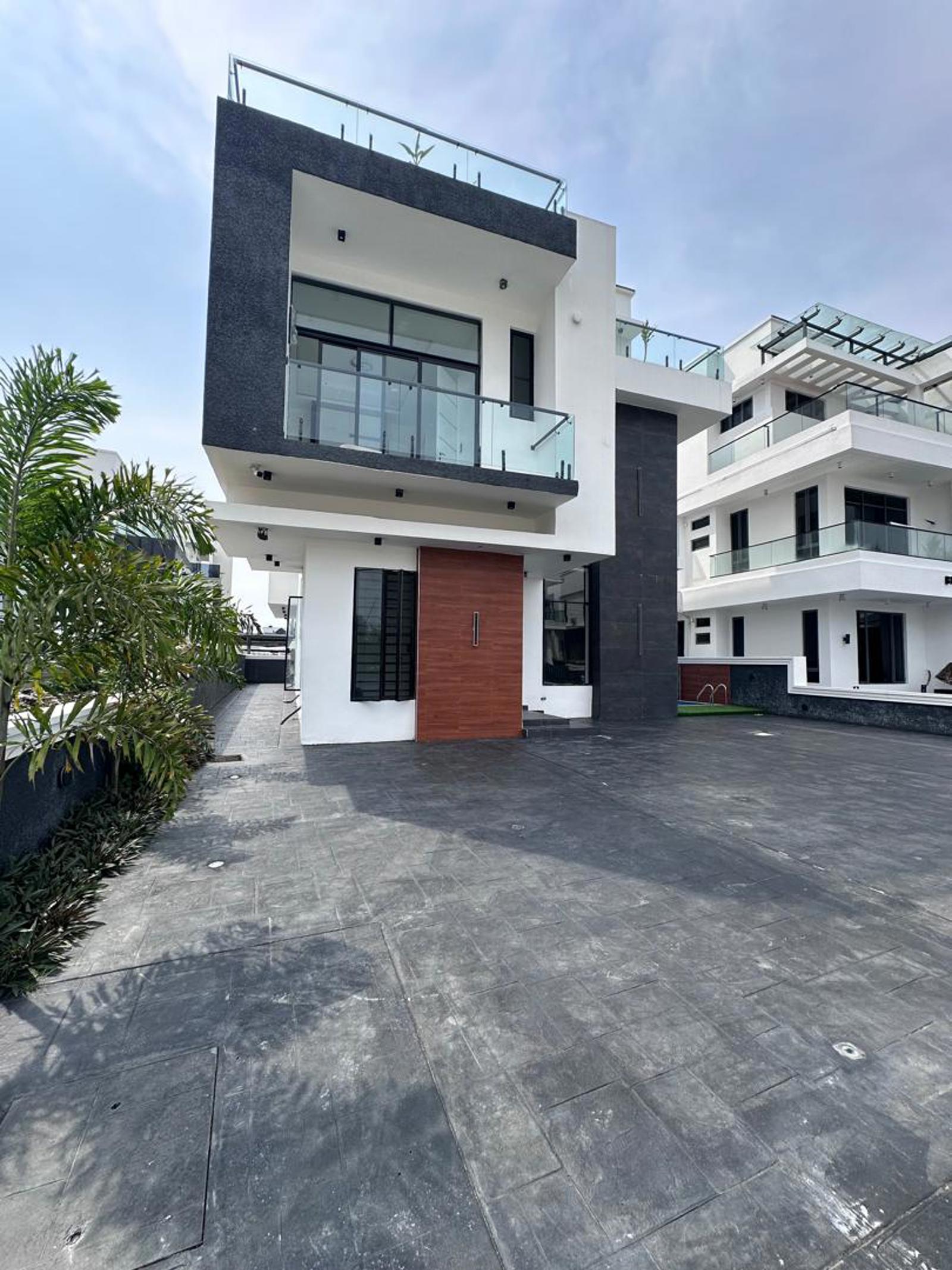 5 Bedroom Fully Detached Duplex with BQ, Swimming pool, Cinema and Gym at Ikota, Lekki, Lagos State