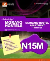 Morayo Hostels. Opposite Olabisi Onabanjo University. Ago -Iwoye