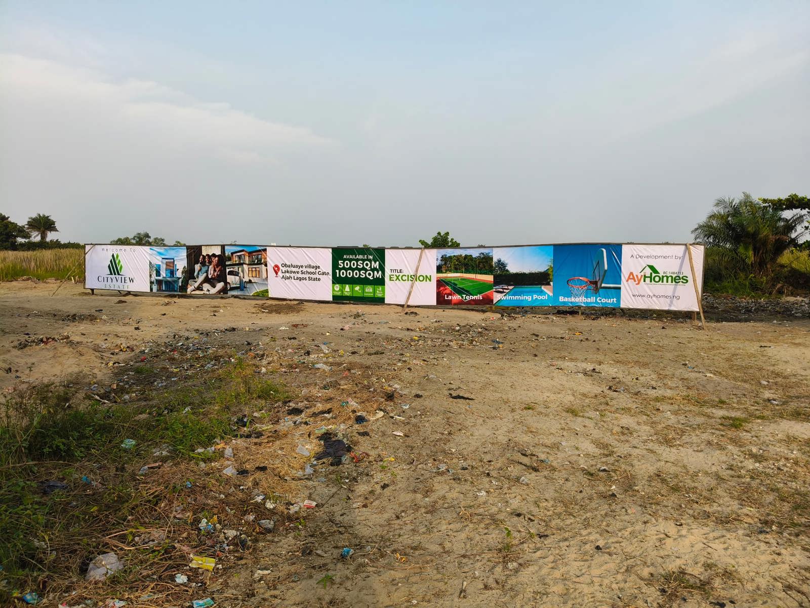 PLOTS FOR SALE CITY VIEW ESTATE, LAKOWE SCHOOL GATE AJAH LEKKI ,LAGOS