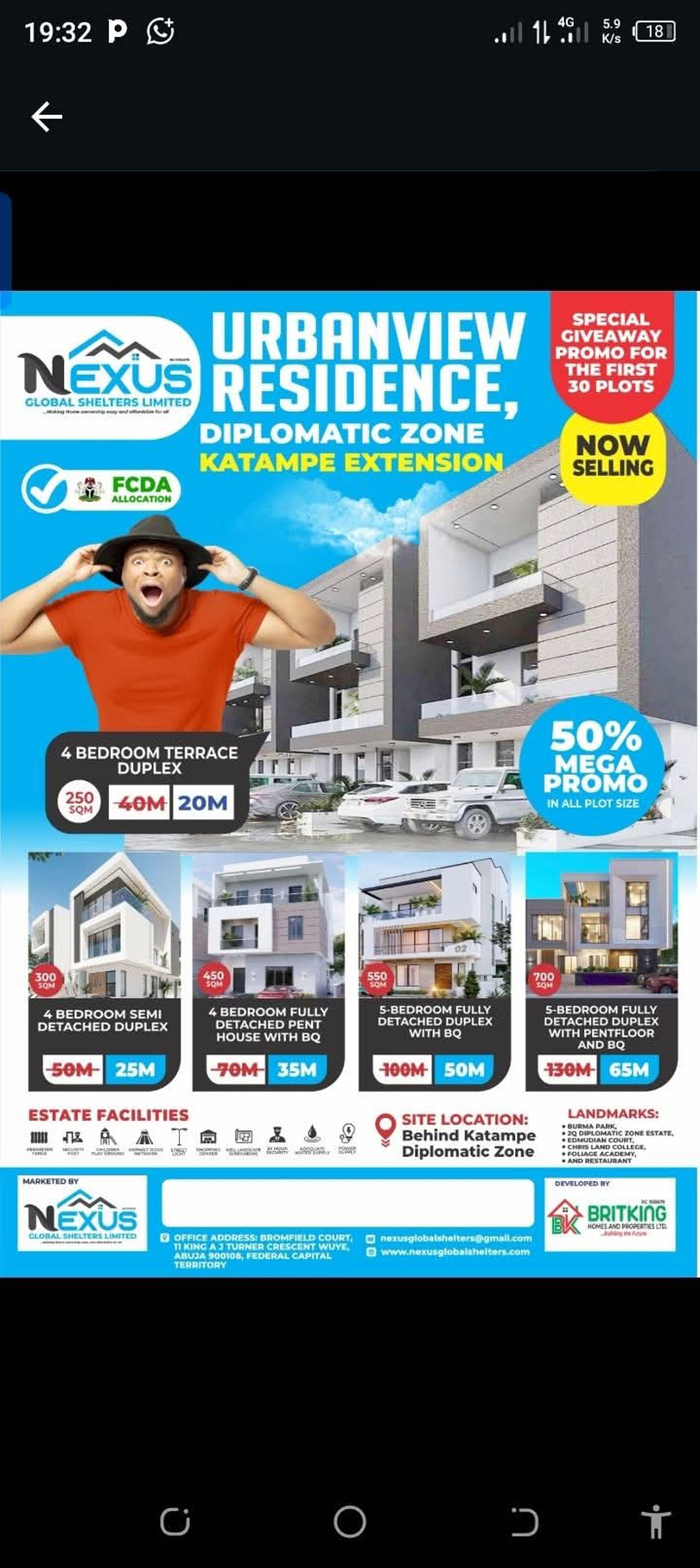 UrbanView Residence, FCDA R OF O