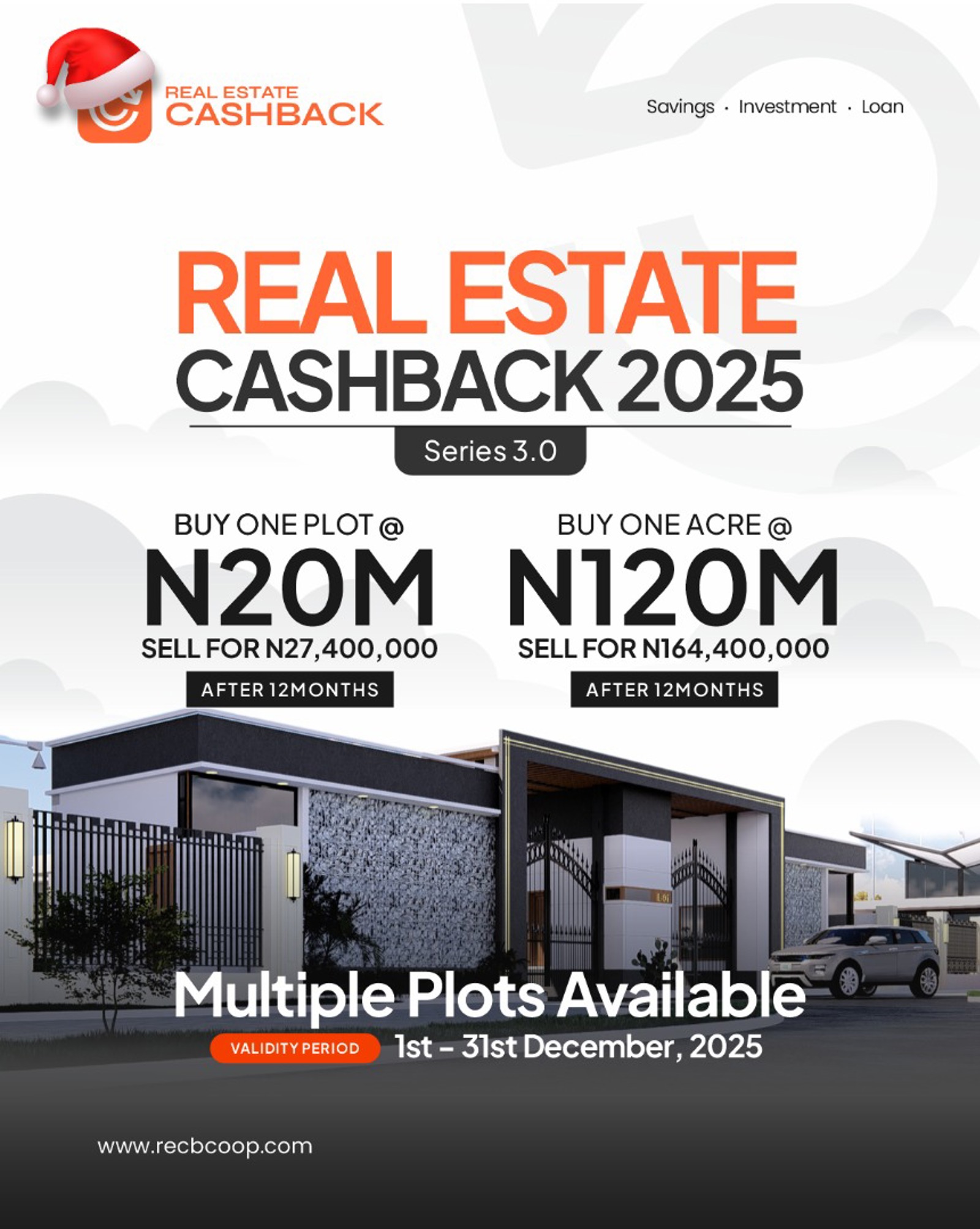 INVEST IN LAND AND RECEIVE CASH BACK