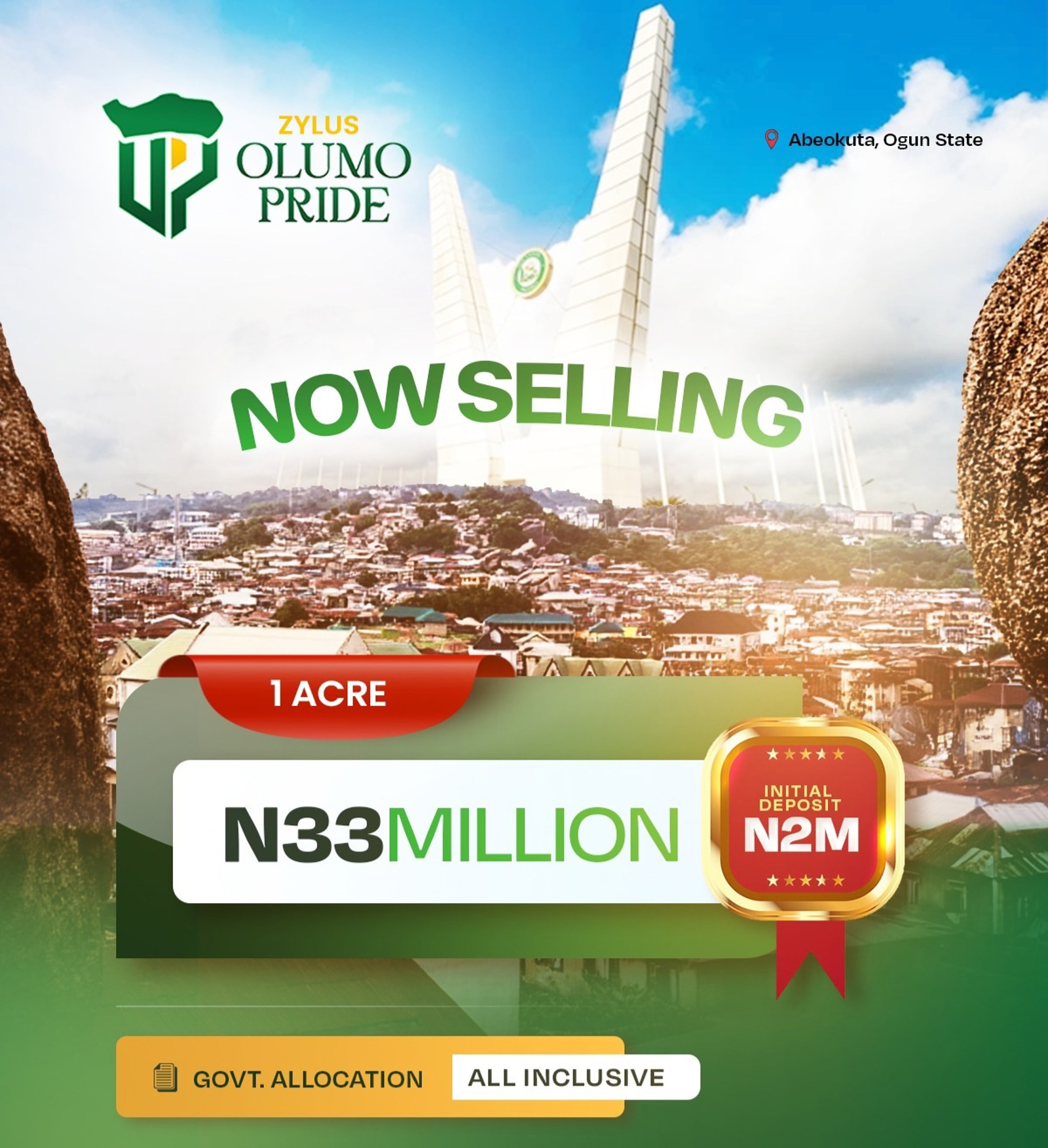 AFFORDABLE PLOTS IN OLUMO ABEOKUTA